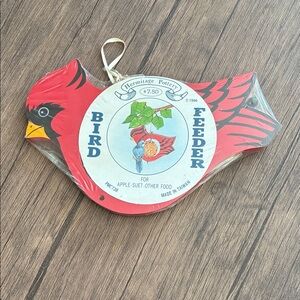 Red Cardinal Bird Feeder